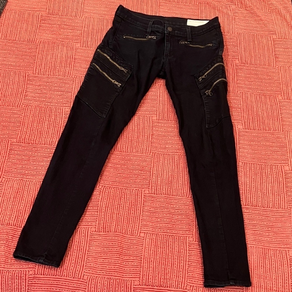 Rag & Bone waist 30 length 29 1/2” midnight dark blue skinny Jeans